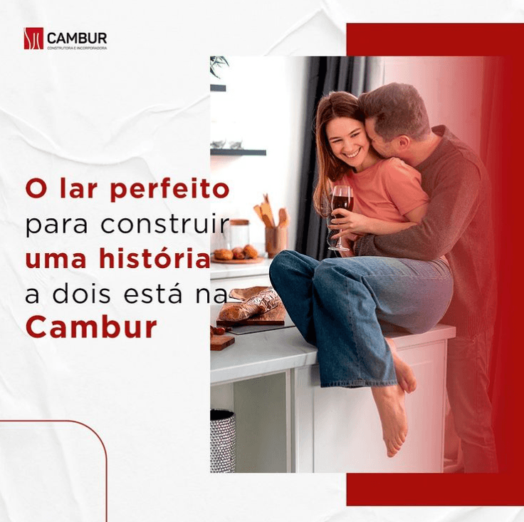O lar perfeito para construir uma história a dois está na Cambur
