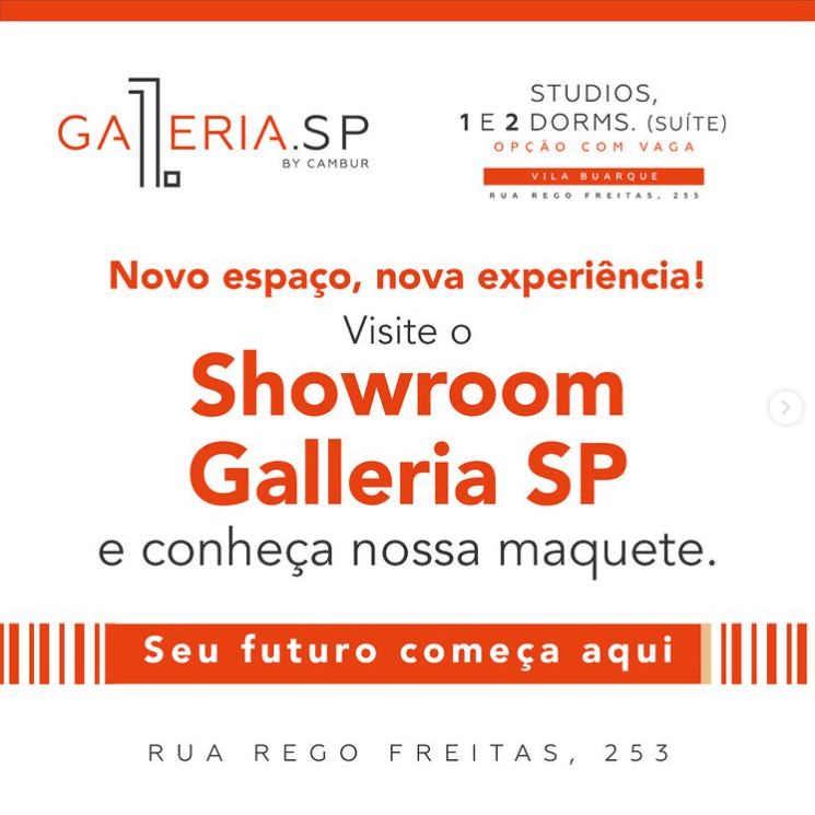 O Showroom Galleria Sp está pronto para te receber!