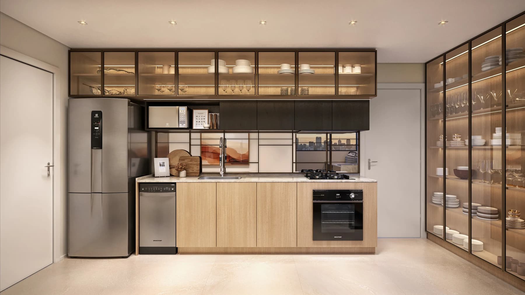 Cozinha - 120m2 - Perspectiva Ilustrada Infinity
