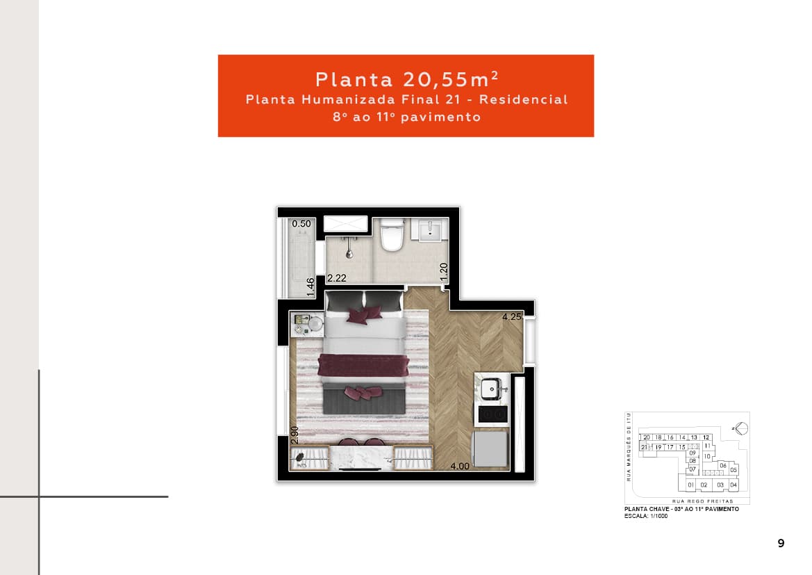 Planta 20,55m²