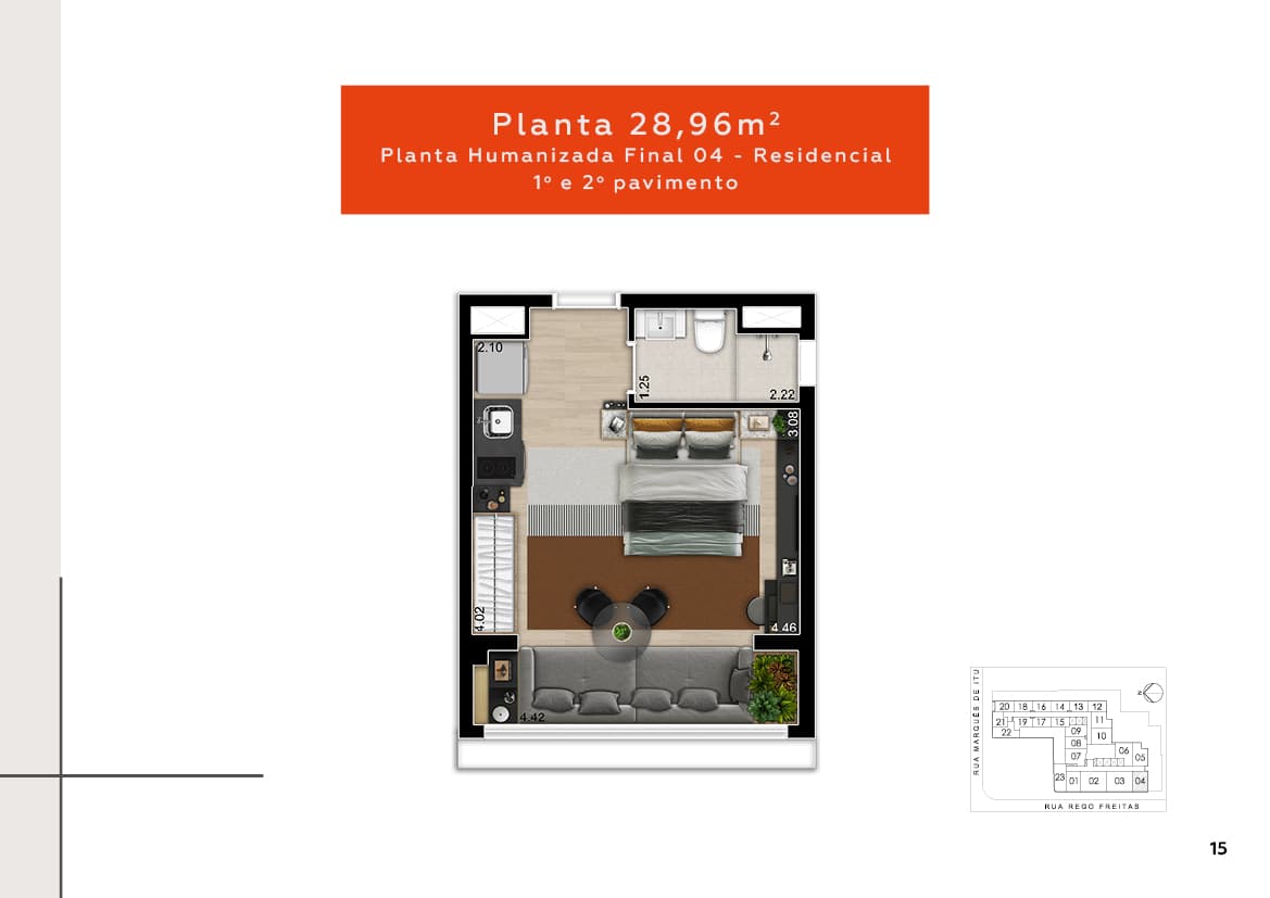 Planta 28,96m²