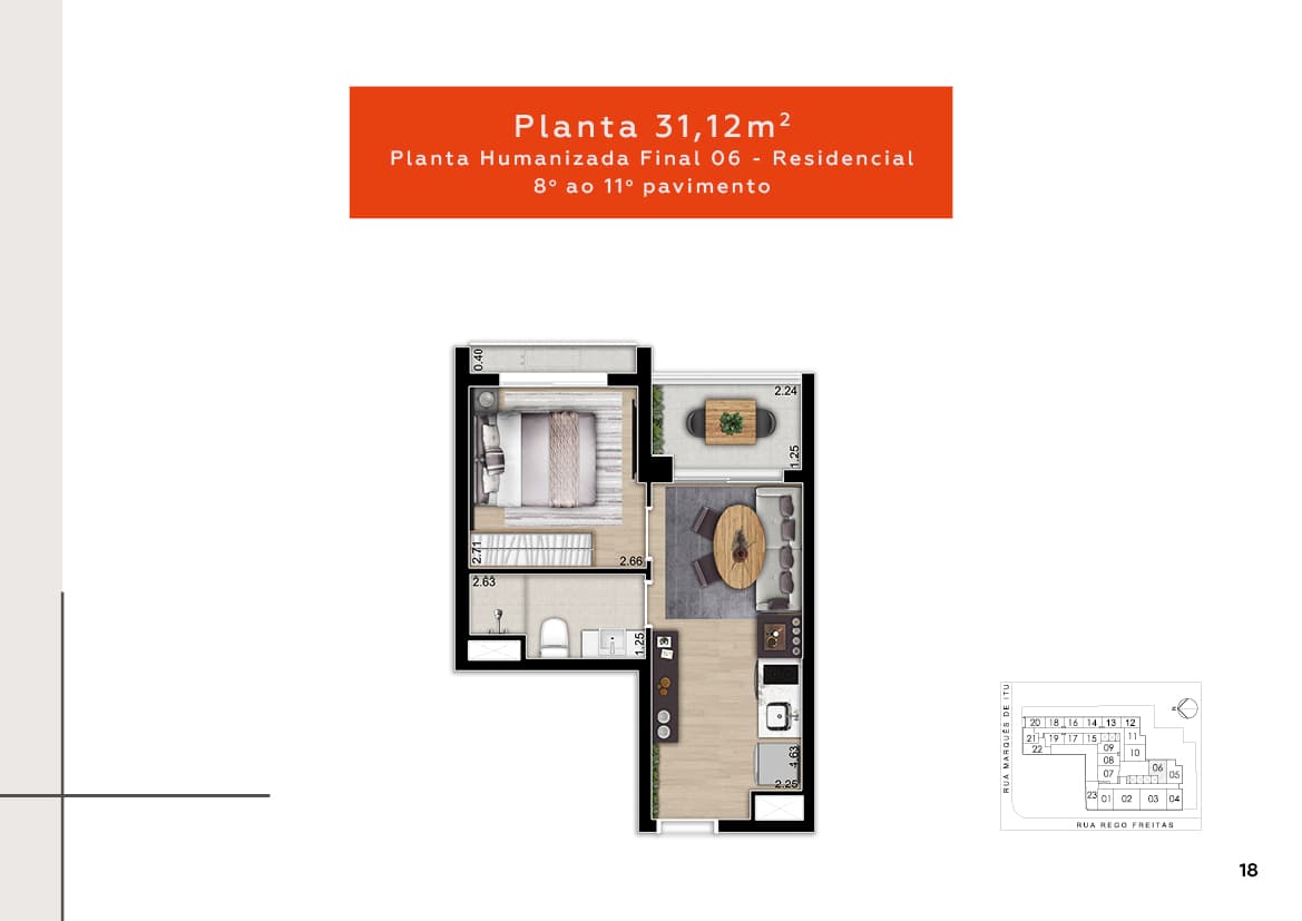 Planta 31,12m²