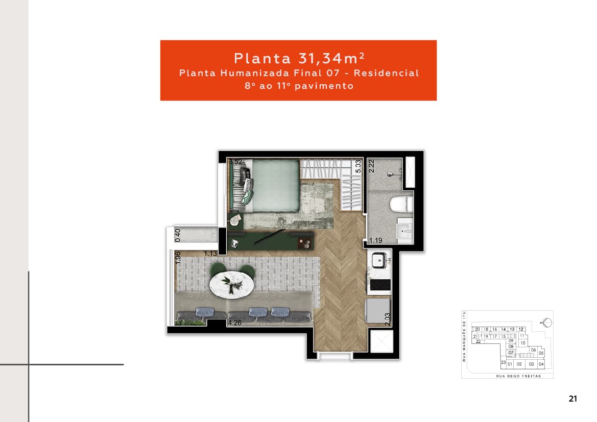 Planta 31,34m²